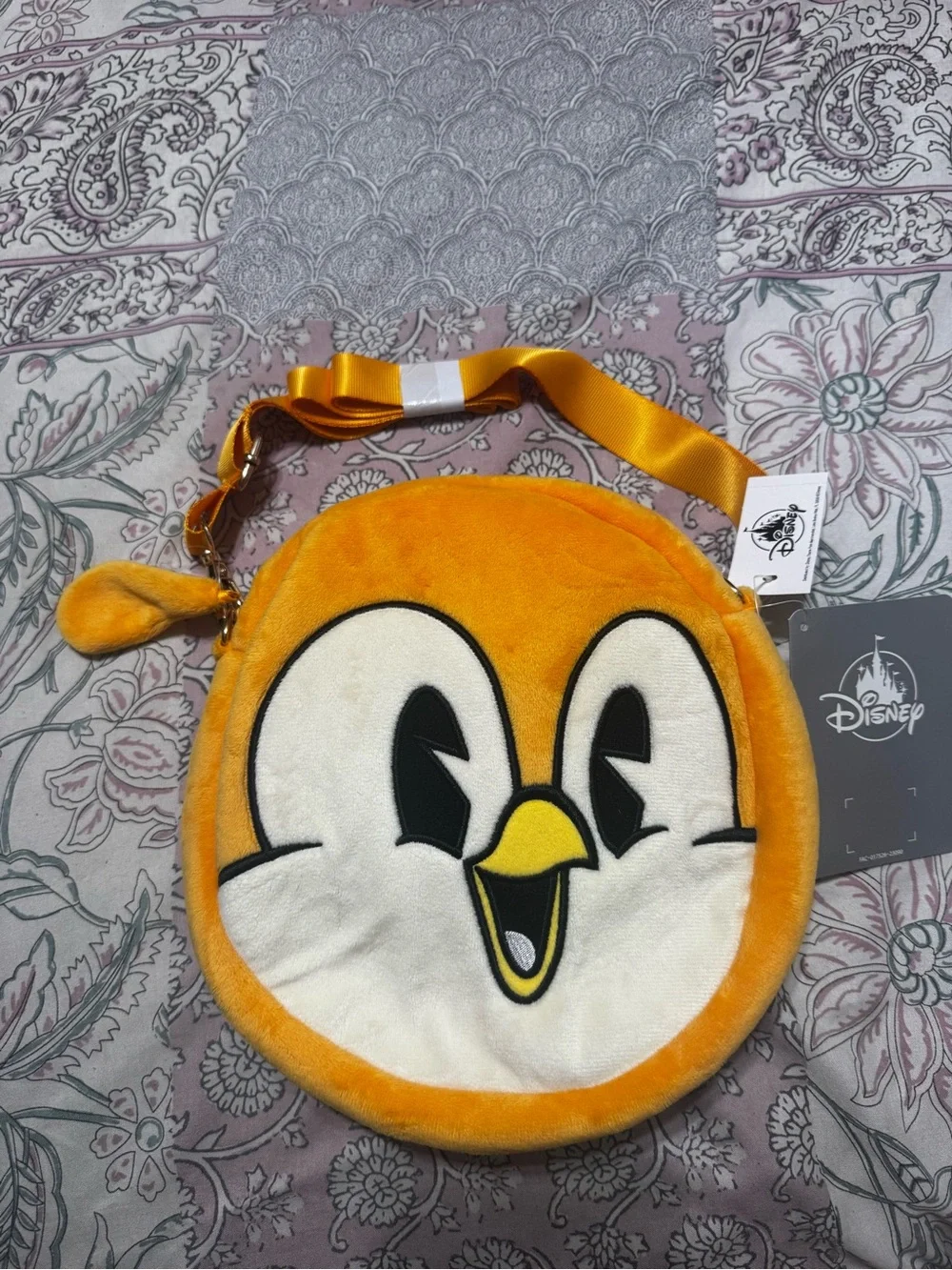 Disney Plush Character Crossbody Bag | NWT | Soft Velour | Adjustable Strap |